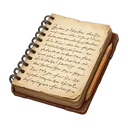 Notizbuch in Kurzschrift